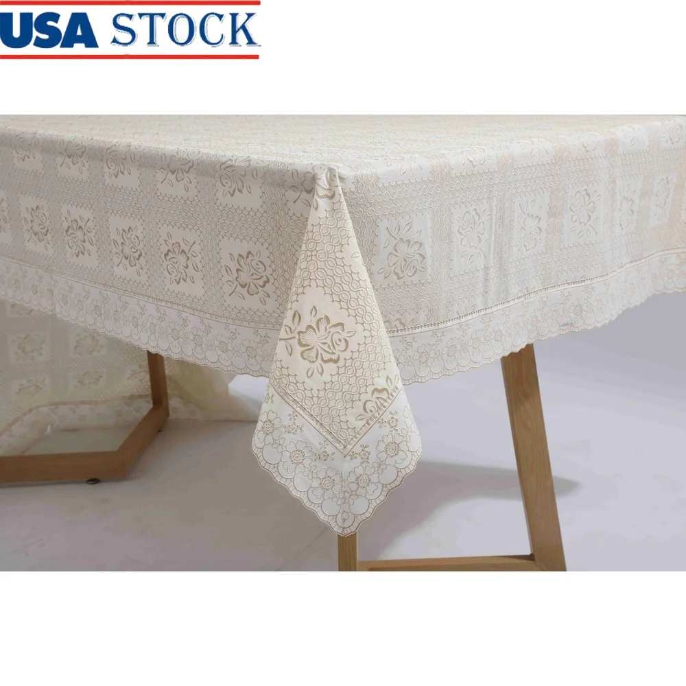 Waterproof Lace Tablecloth 52x90in Vinyl Cover Oil Proof Spill Proof Wipeable Indoor Outdoor Dining Table Protection
Waterproof Lace Tablecloth 52x90in Vinyl Cover Oil Proof Spill Proof Wipeable Indoor Outdoor Dining Table Protection