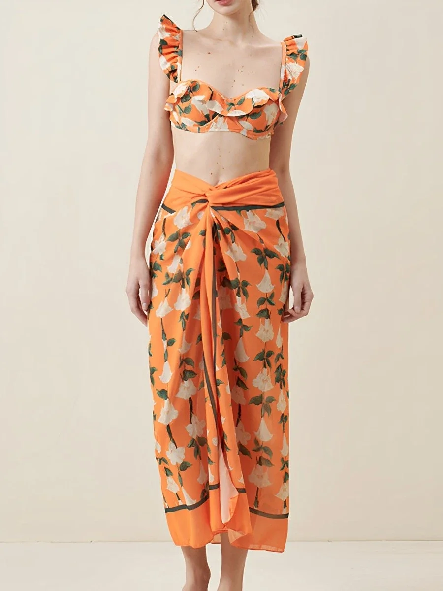 3 Pieces 2024 Push Up Bikini Floral Swimsuit Women & Skirt Ruffle High Waist Swimwear Female Bathing Swimming Swim Suit Beachwea
3 Pieces 2024 Push Up Bikini Floral Swimsuit Women & Skirt Ruffle High Waist Swimwear Female Bathing Swimming Swim Suit Beachwea