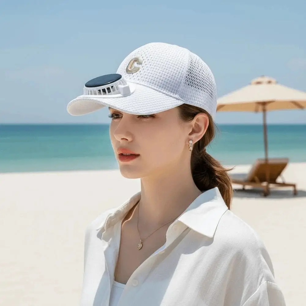 Portable Solar Powered Fan Baseball Cap 300mA Long-lasting Rechargeable Fan Hat Lightweight Versatile Cooling Mesh Peaked Cap
Portable Solar Powered Fan Baseball Cap 300mA Long-lasting Rechargeable Fan Hat Lightweight Versatile Cooling Mesh Peaked Cap