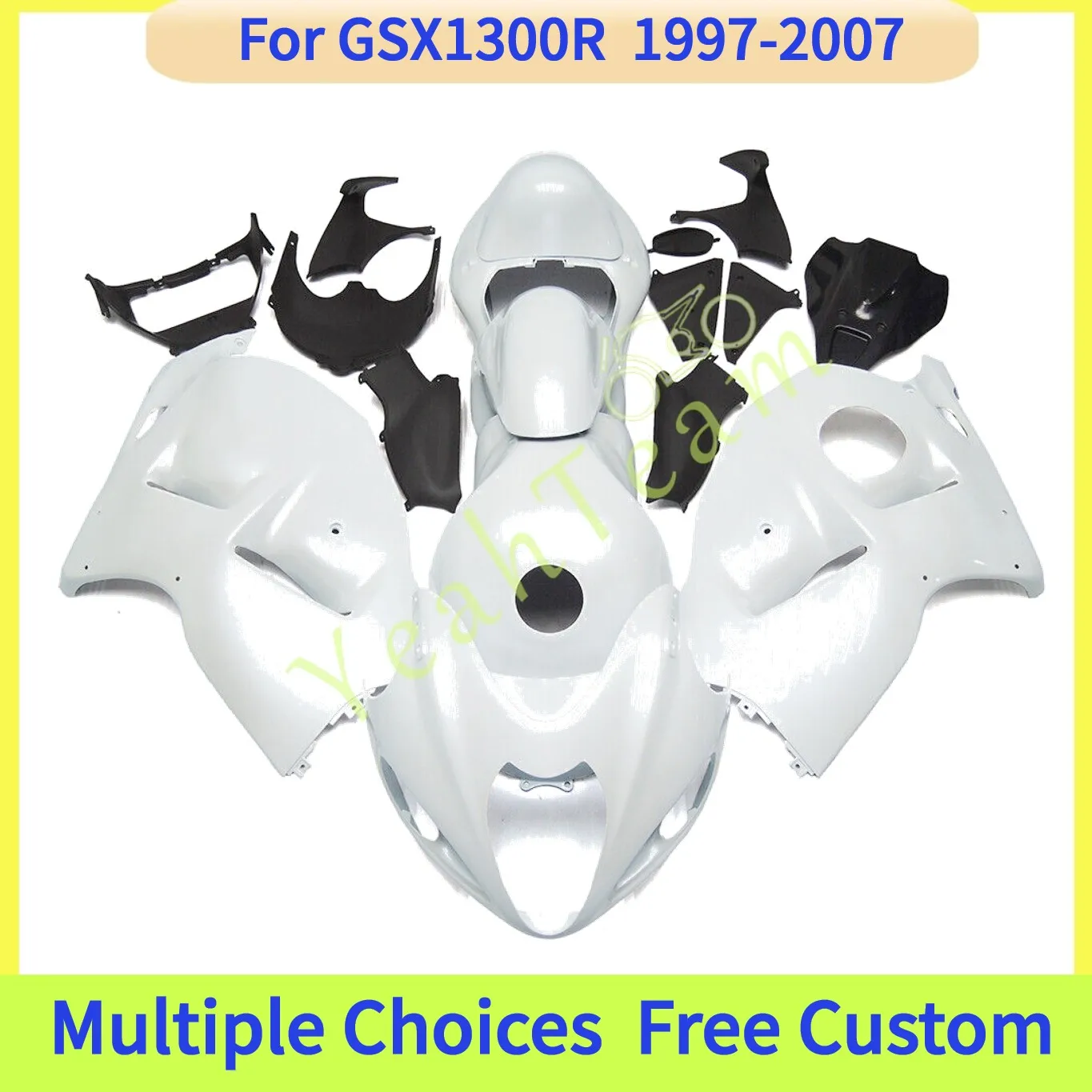 Unpainted White Body Shell for Haysbusa GSX1300R 97-07 GSXR1300 2000 2005 2006 Customizable Motorcycle BodyKit + Free Stickers
Unpainted White Body Shell for Haysbusa GSX1300R 97-07 GSXR1300 2000 2005 2006 Customizable Motorcycle BodyKit + Free Stickers