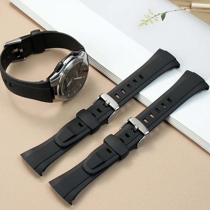 Силиконовый ремешок для часов Casio WVA-M640/M650/WVQ-M410, силиконовый ремешок для часов из смолы, черные аксессуары, браслет для мужчин, ремень
Силиконовый ремешок для часов Casio WVA-M640/M650/WVQ-M410, силиконовый ремешок для часов из смолы, черные аксессуары, браслет для мужчин, ремень