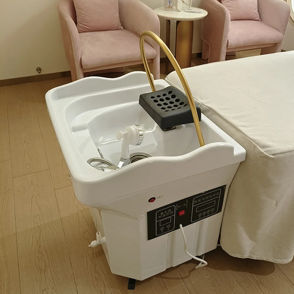 Professional Shampoo Bed Sink Portable Stylist Head Spa Hair Washing Basin With Water Circulation Movable Salon Furniture
Professional Shampoo Bed Sink Portable Stylist Head Spa Hair Washing Basin With Water Circulation Movable Salon Furniture