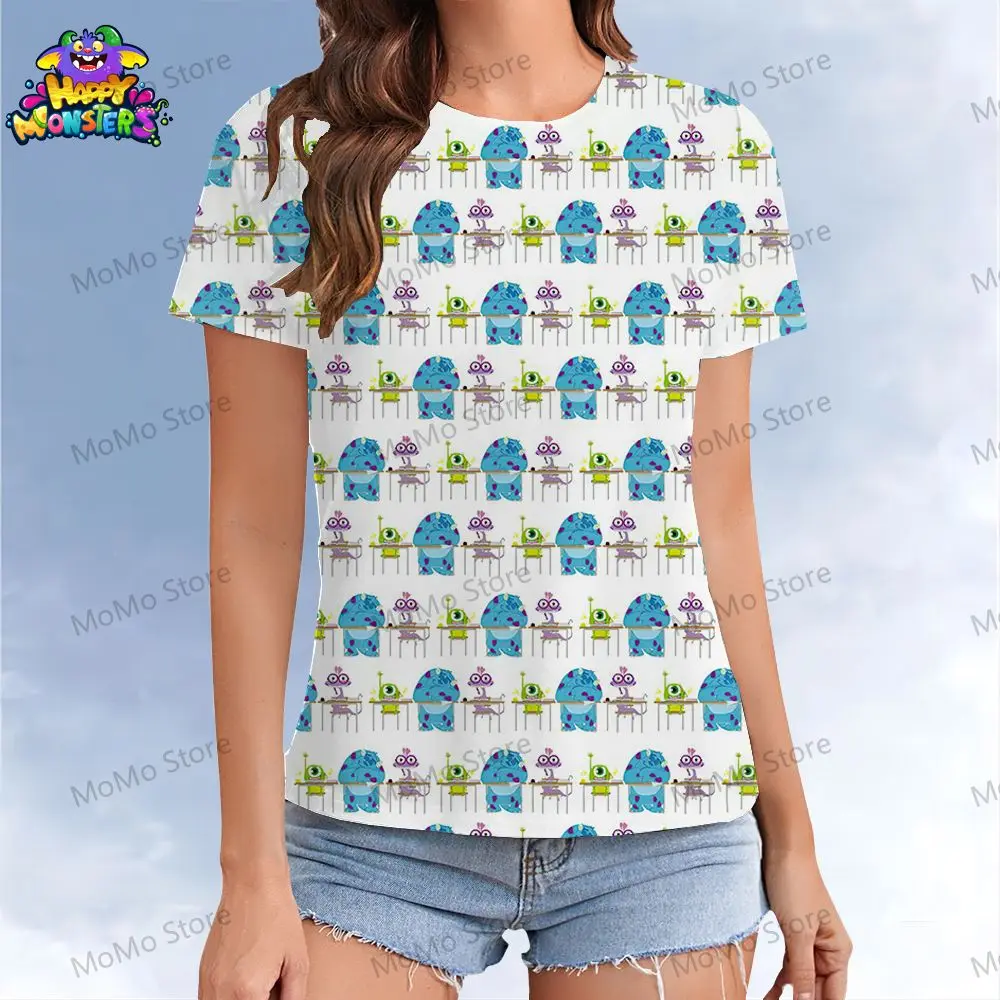 Женские футболки Disney Monsters Inc., милая Молодежная женская одежда Y2k, топы, женская модная уличная одежда, новая женская одежда с круглым вырезом для отдыха
Женские футболки Disney Monsters Inc., милая Молодежная женская одежда Y2k, топы, женская модная уличная одежда, новая женская одежда с круглым вырезом для отдыха