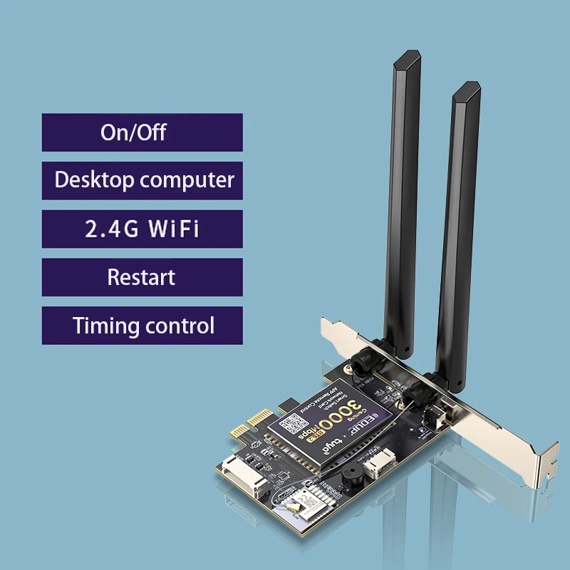 Computer long-range control switch network card Turn On/OFF PC Remote Control Offsite control Bluetooth Game PCIE Card 2.4G WIFI
Computer long-range control switch network card Turn On/OFF PC Remote Control Offsite control Bluetooth Game PCIE Card 2.4G WIFI