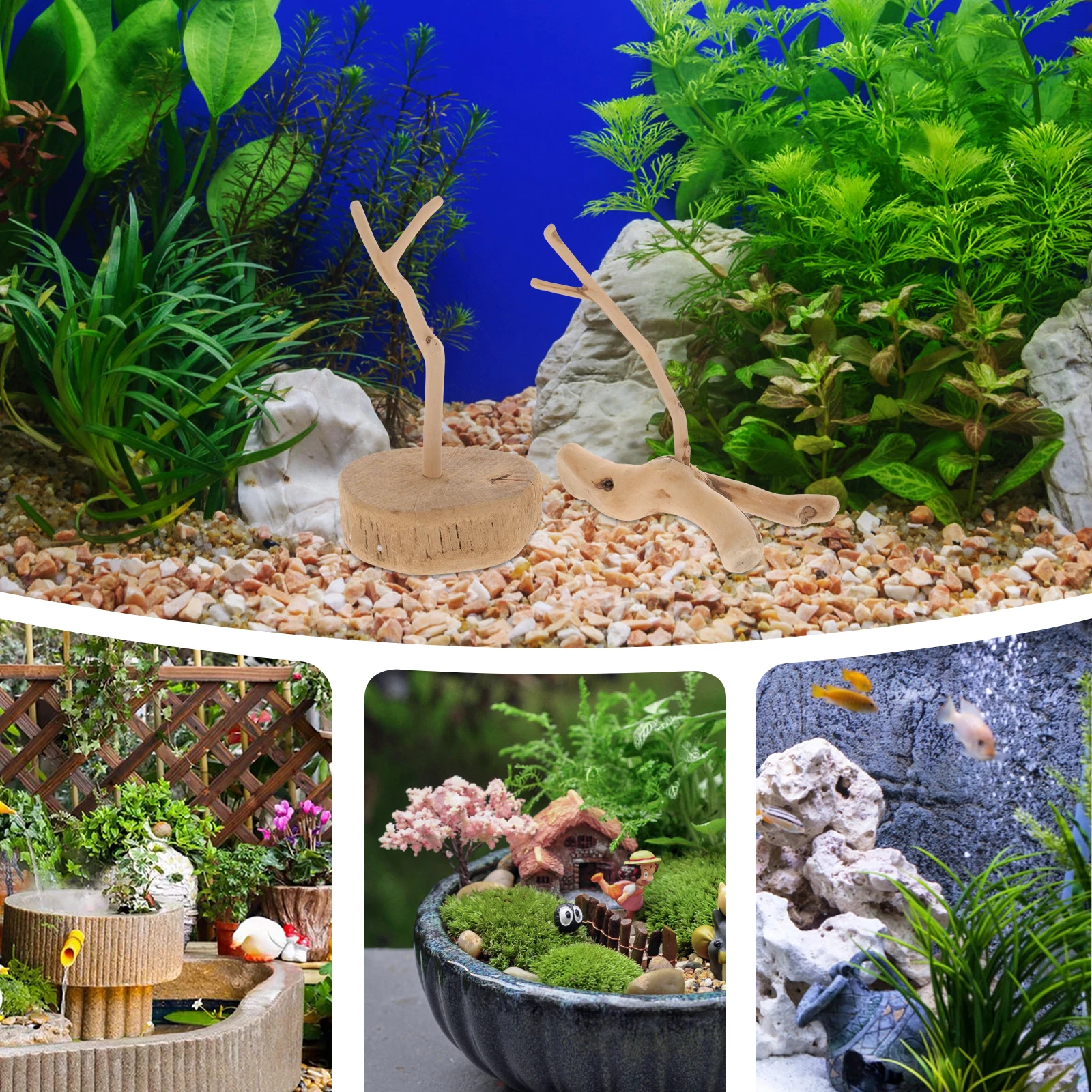 4 Pcs Craft Ornaments for Aquarium Fish Tank Decorations Reptile Tank Crafts Home Aquarium Driftwood Garden Statue
4 Pcs Craft Ornaments for Aquarium Fish Tank Decorations Reptile Tank Crafts Home Aquarium Driftwood Garden Statue