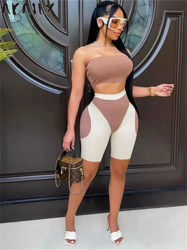 Akaily Fall yellow patchwork 2 Two piece Sets Women 2023 Slim Sleeveless Crop Tops and Shorts Sets Female Street Matching Sets
Akaily Fall yellow patchwork 2 Two piece Sets Women 2023 Slim Sleeveless Crop Tops and Shorts Sets Female Street Matching Sets
