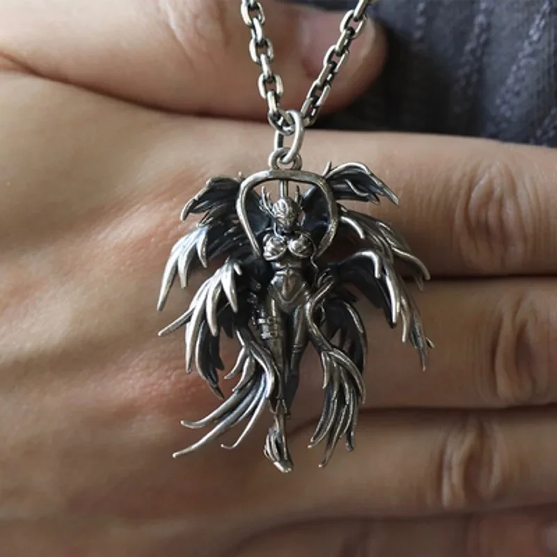 New Real Pure S925 Silver Jewelry Retro Couple Sweater Chain Original Angel Beast Pendant for Men and Women Holiday Gifts
New Real Pure S925 Silver Jewelry Retro Couple Sweater Chain Original Angel Beast Pendant for Men and Women Holiday Gifts