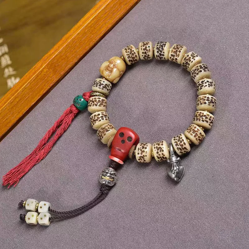 Tibetan Backflow Single-Wrap Feeder A Dai Malachite Yak Bone Accessories Rosary Bracelet
Tibetan Backflow Single-Wrap Feeder A Dai Malachite Yak Bone Accessories Rosary Bracelet