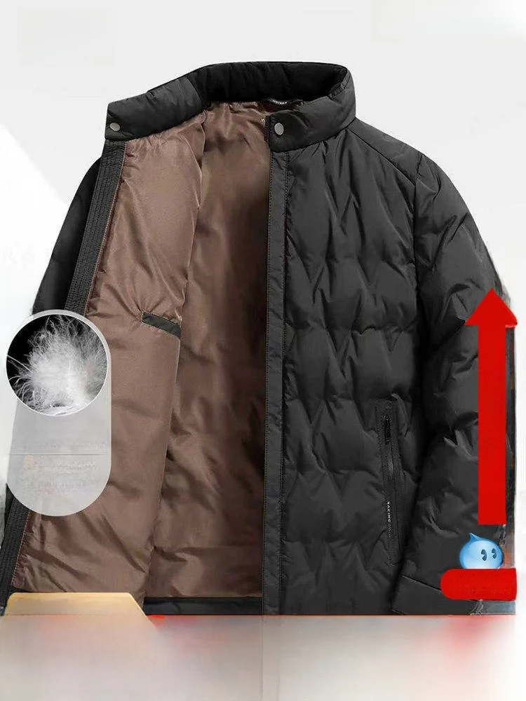 Snow Flying Winter New 90 Duck down Stand Collar Jacket Men's Casual Warm Simple Match City Leisure Long Sleeve Zipper Coat
Snow Flying Winter New 90 Duck down Stand Collar Jacket Men's Casual Warm Simple Match City Leisure Long Sleeve Zipper Coat