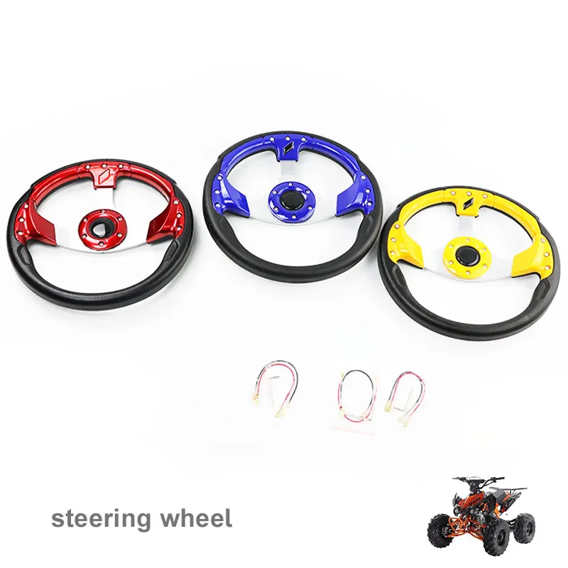LYNNCHI Motorcycle 320mm Steering Wheel 13 Inch Fixed Handle Base Plate Handle Bar For 110cc Go Kart Karting ATV UTV Quad Parts
LYNNCHI Motorcycle 320mm Steering Wheel 13 Inch Fixed Handle Base Plate Handle Bar For 110cc Go Kart Karting ATV UTV Quad Parts