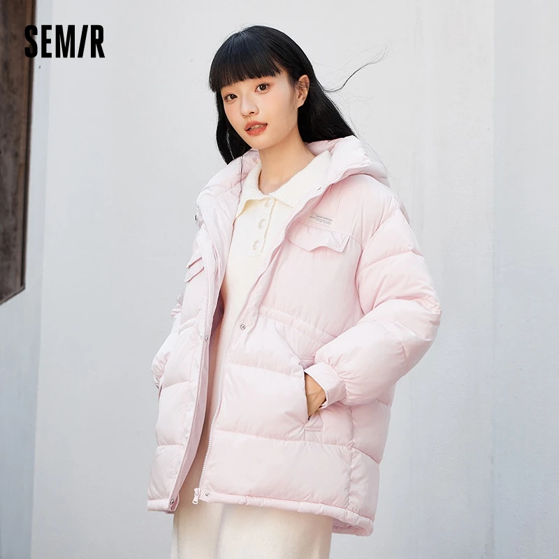 Semir Cotton Coat Women Mid-Length Hooded Simple Fashionable 2023 Winter New Loose Warm Thick Coat
Semir Cotton Coat Women Mid-Length Hooded Simple Fashionable 2023 Winter New Loose Warm Thick Coat