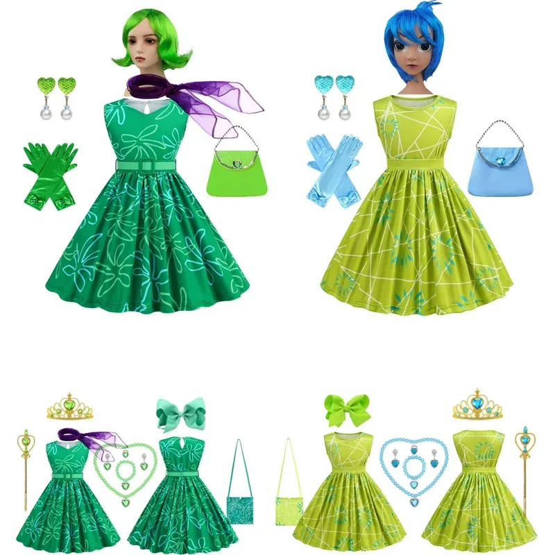 Inside Out Girls Children Joy Cosplay Kids Disgust Costume Halloween Carnival Party Clothes Birthday Girls Evening Dresses
Inside Out Girls Children Joy Cosplay Kids Disgust Costume Halloween Carnival Party Clothes Birthday Girls Evening Dresses