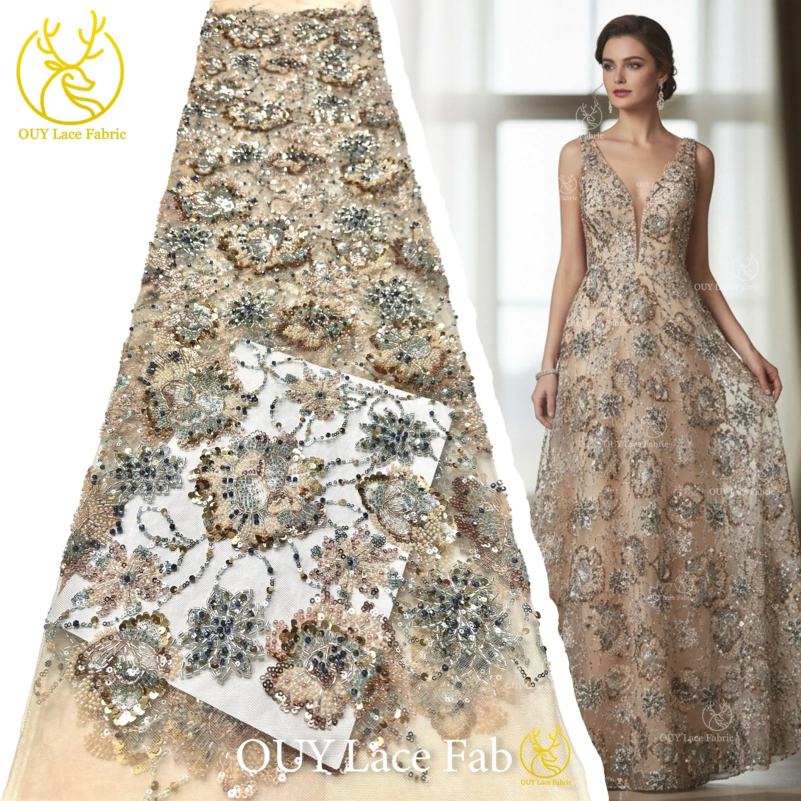 Luxury High End Nigerian Women Party Prom Dress Sewing 2026 African Groom Embroidery Beaded Lace Fabric French Sequins Lace
Luxury High End Nigerian Women Party Prom Dress Sewing 2026 African Groom Embroidery Beaded Lace Fabric French Sequins Lace