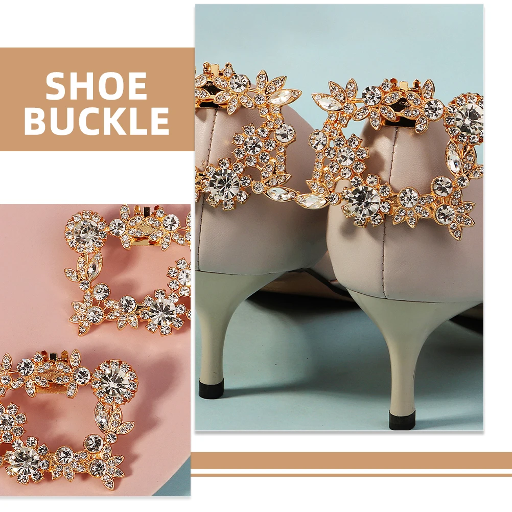 2 Pcs High Heels Buckles Removable Clips Rhinestone Shoe Accessories Women Bridal Shoes Metal Charm Zinc Alloy Durability
2 Pcs High Heels Buckles Removable Clips Rhinestone Shoe Accessories Women Bridal Shoes Metal Charm Zinc Alloy Durability