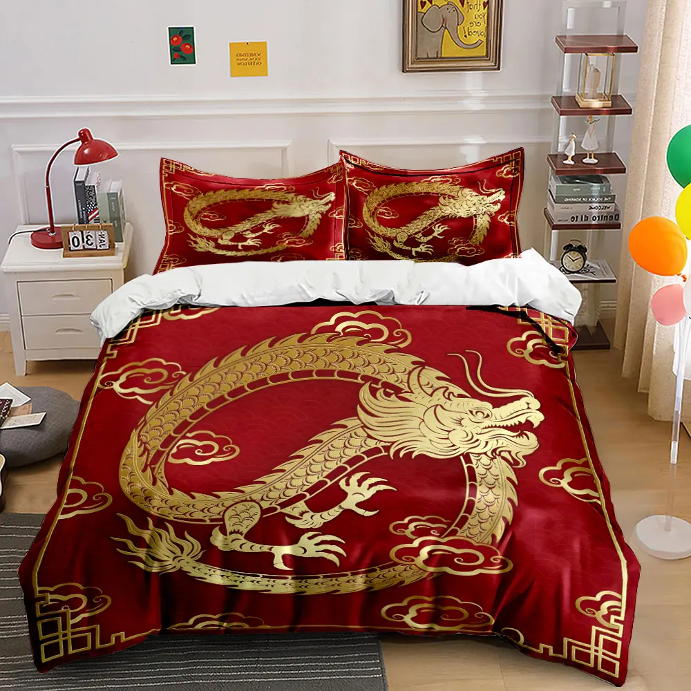 "Chinese Dragon Themed Decor Set" Multiple sizes kid's and adults' bedroom Exquisite 3PC bedding set, gift
"Chinese Dragon Themed Decor Set" Multiple sizes kid's and adults' bedroom Exquisite 3PC bedding set, gift