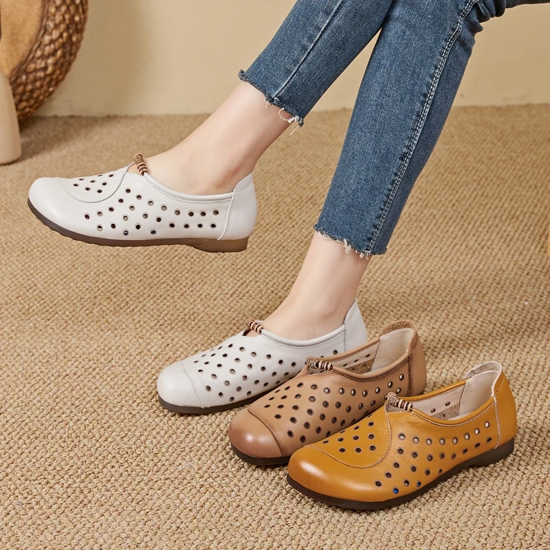 AIYUQI Women's Sandals Shoe Flat and Comfortable HoleHole Mary Jane Shoes Women Genuine Leather Summer Hollow Out female Shoes
AIYUQI Women's Sandals Shoe Flat and Comfortable HoleHole Mary Jane Shoes Women Genuine Leather Summer Hollow Out female Shoes