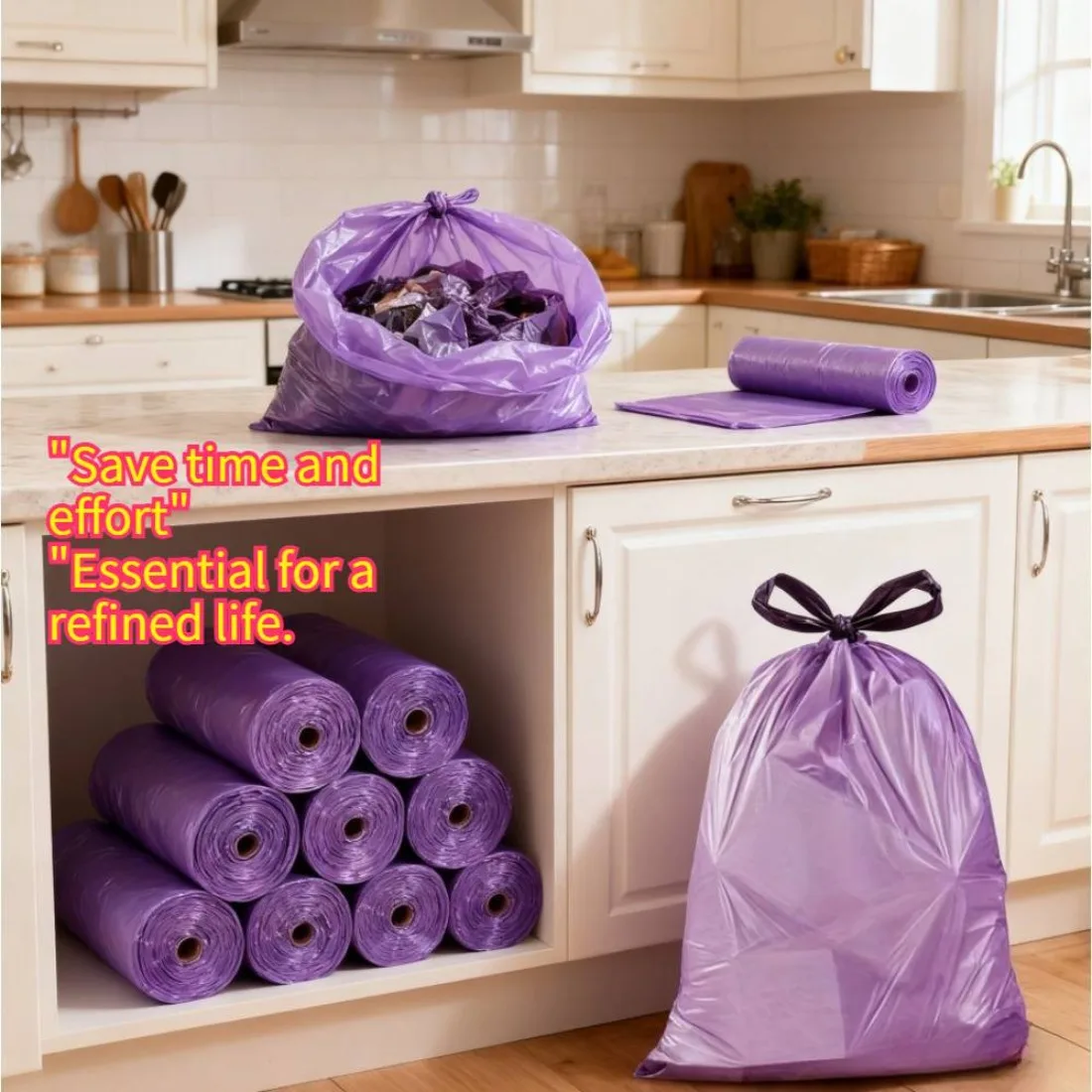 Фиолетовые мешки для мусора с защитой от запаха, 4 галлона – 1 рулон (100 шт.) с шнурком, свежий аромат для небольших баков
Фиолетовые мешки для мусора с защитой от запаха, 4 галлона – 1 рулон (100 шт.) с шнурком, свежий аромат для небольших баков