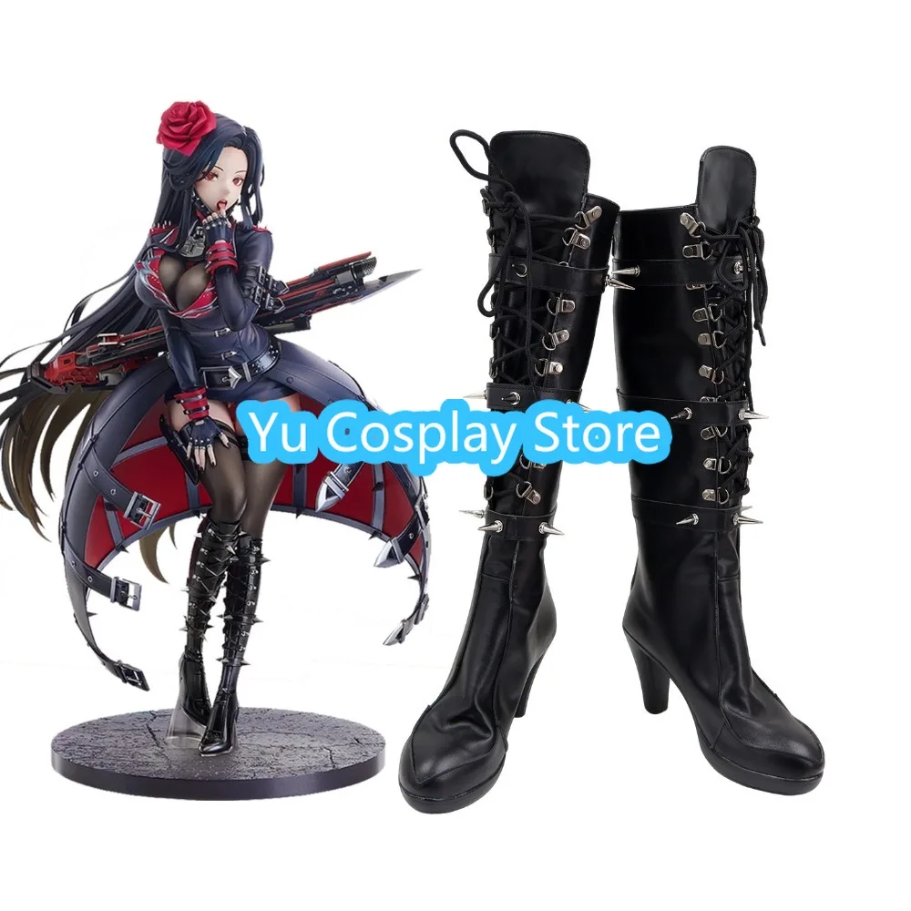Nikki Girl Role Playing Shoes Anime Custom Black Leather High Heels Halloween Party Carnival Props
Nikki Girl Role Playing Shoes Anime Custom Black Leather High Heels Halloween Party Carnival Props