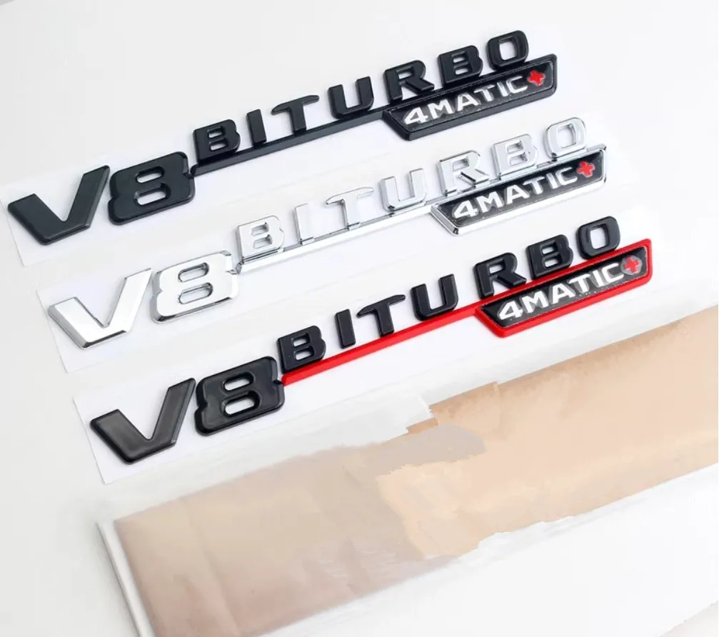 1 пара хромированных черных и красных букв на крыло V8 BITURBO 4MATIC + эмблемы для Mercedes Benz E63 C63 CLS63 GLS63 S63 GLE63 GLC63 S AMG
1 пара хромированных черных и красных букв на крыло V8 BITURBO 4MATIC + эмблемы для Mercedes Benz E63 C63 CLS63 GLS63 S63 GLE63 GLC63 S AMG