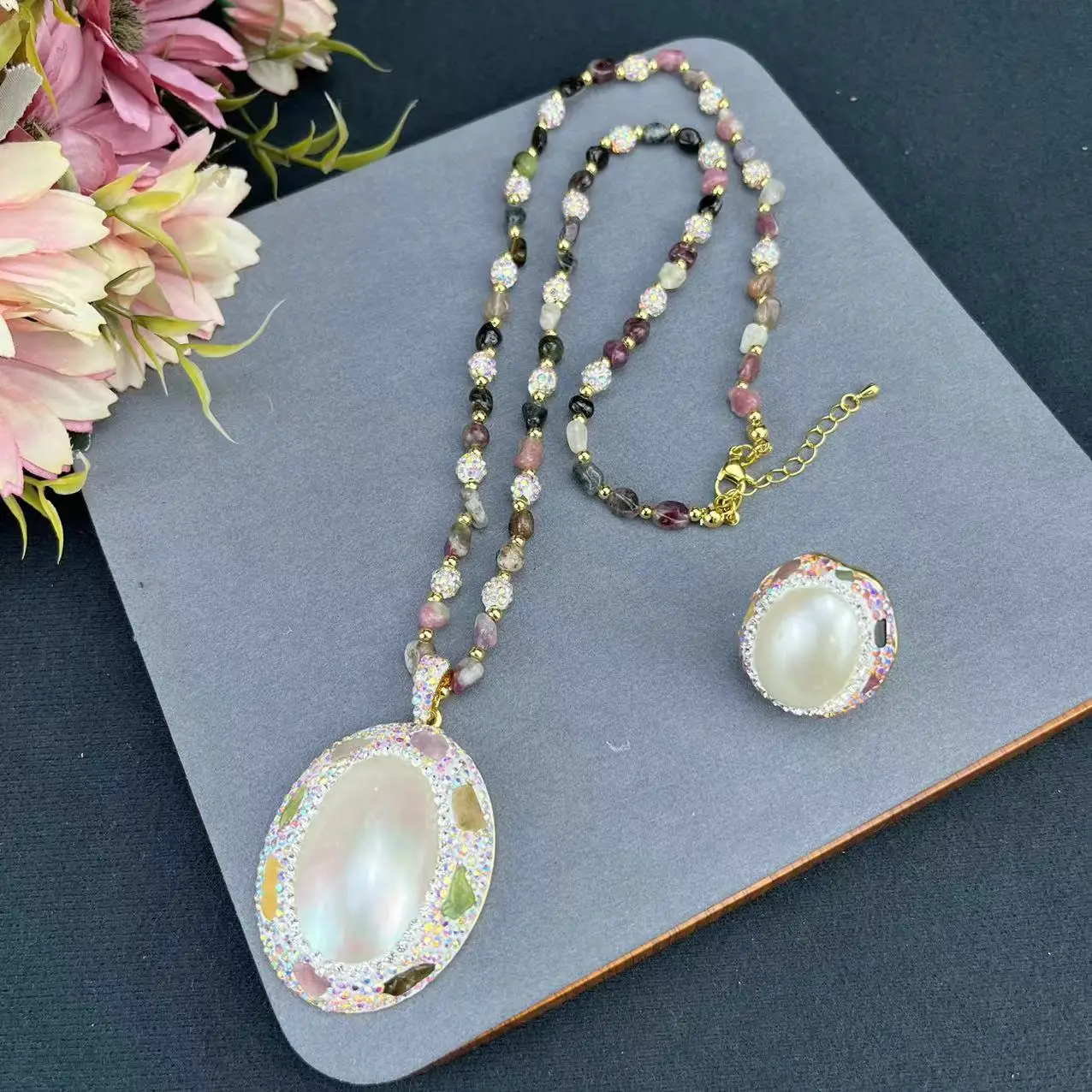 DIY accessories Live stream new color tourmaline necklace Mapei pendant women's daily versatile jewelry factory direct sales
DIY accessories Live stream new color tourmaline necklace Mapei pendant women's daily versatile jewelry factory direct sales