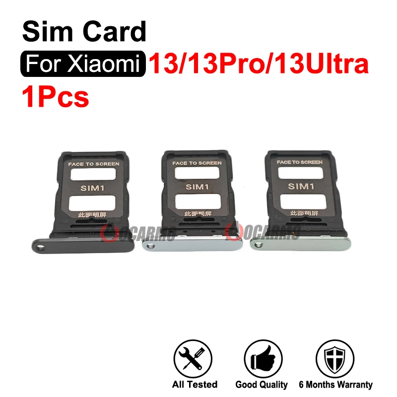 For Xiaomi 13 13Pro 13 Ultra SIM Card Sim Tray Holder Adapter Socket Replacement Parts Black Gold White Blue Green
For Xiaomi 13 13Pro 13 Ultra SIM Card Sim Tray Holder Adapter Socket Replacement Parts Black Gold White Blue Green