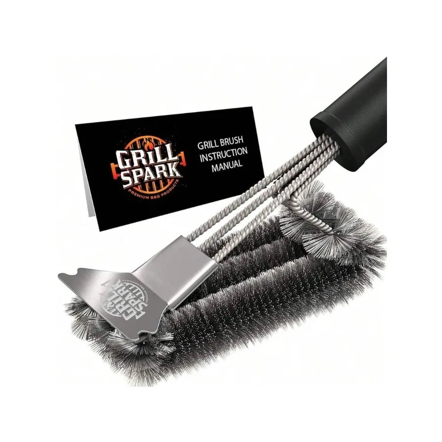 【New style】BBQ Grill Brush And Scraper 18inch Stainless Steel Cleaning Brush Accessories Best For Weber Gas, Charcoal, Porcelai
【New style】BBQ Grill Brush And Scraper 18inch Stainless Steel Cleaning Brush Accessories Best For Weber Gas, Charcoal, Porcelai