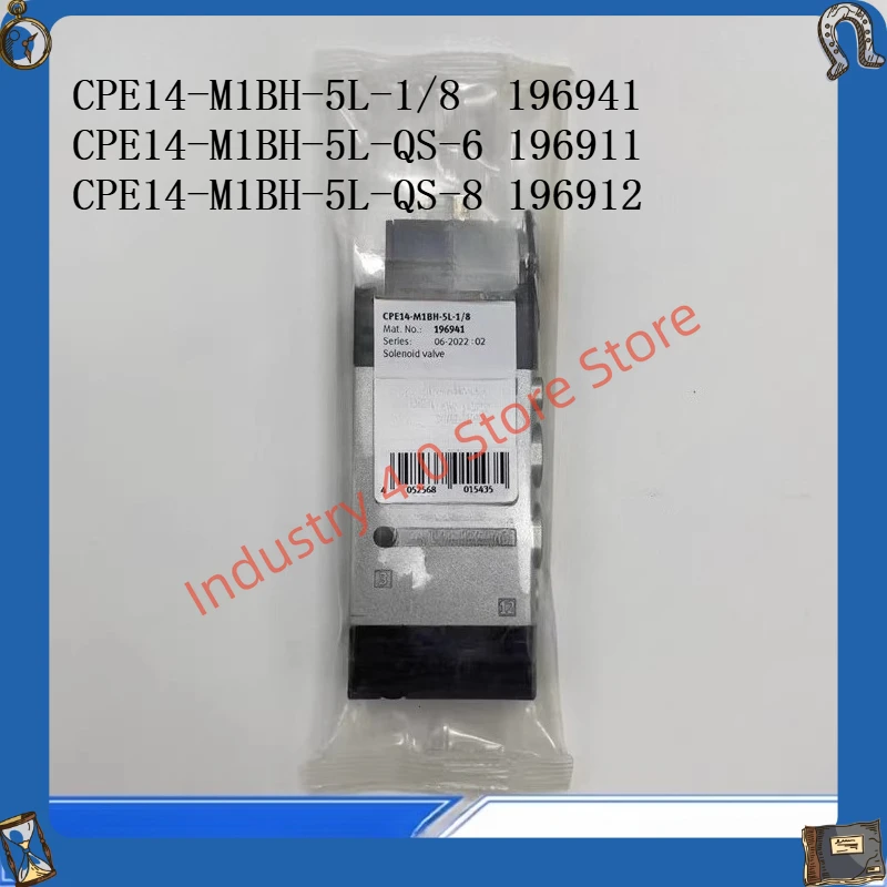 Solenoid valve CPE14-M1BH-5L-1/8-QS-6/8 196941 196911 196912 Brand New
Solenoid valve CPE14-M1BH-5L-1/8-QS-6/8 196941 196911 196912 Brand New