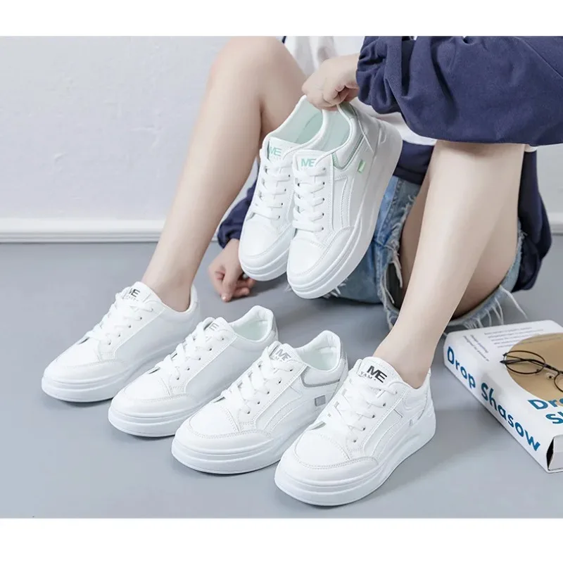 Women Sneakers PU Leather Lace-Up Breathable Jogging Casual Sneakers De Mujer Outdoor Walking Skateboarding Shoes
Women Sneakers PU Leather Lace-Up Breathable Jogging Casual Sneakers De Mujer Outdoor Walking Skateboarding Shoes