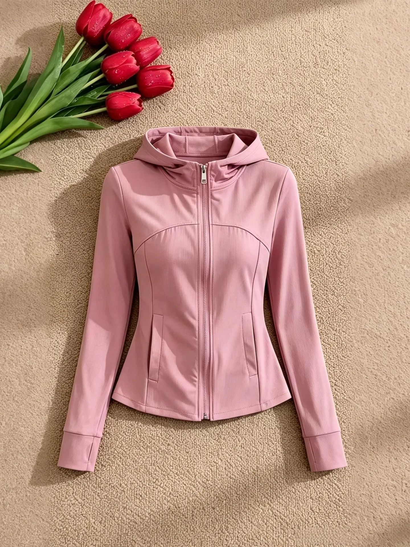 Elegant Pink Long Sleeve Hooded Jacket Women's Summer New Gentle Simple Sun Protection Top Zipper Closure Commute Style Slim Fit
Elegant Pink Long Sleeve Hooded Jacket Women's Summer New Gentle Simple Sun Protection Top Zipper Closure Commute Style Slim Fit