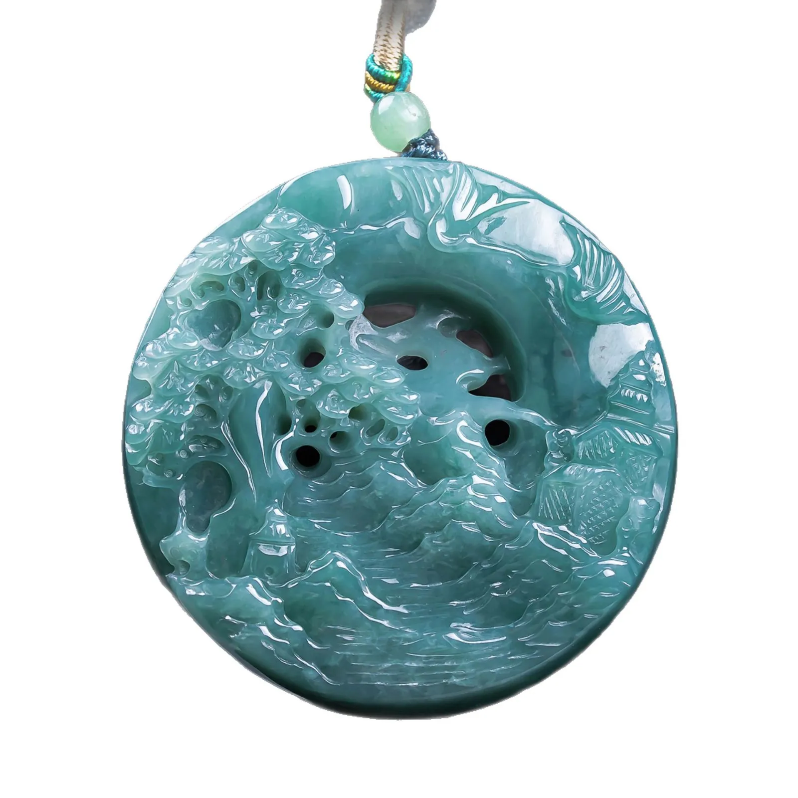 Natural Myanmar Jadeite Landscape Pendant Necklace Jewelry Gemstone Talismans Real Jade Designer Accessories Gifts for Women
Natural Myanmar Jadeite Landscape Pendant Necklace Jewelry Gemstone Talismans Real Jade Designer Accessories Gifts for Women