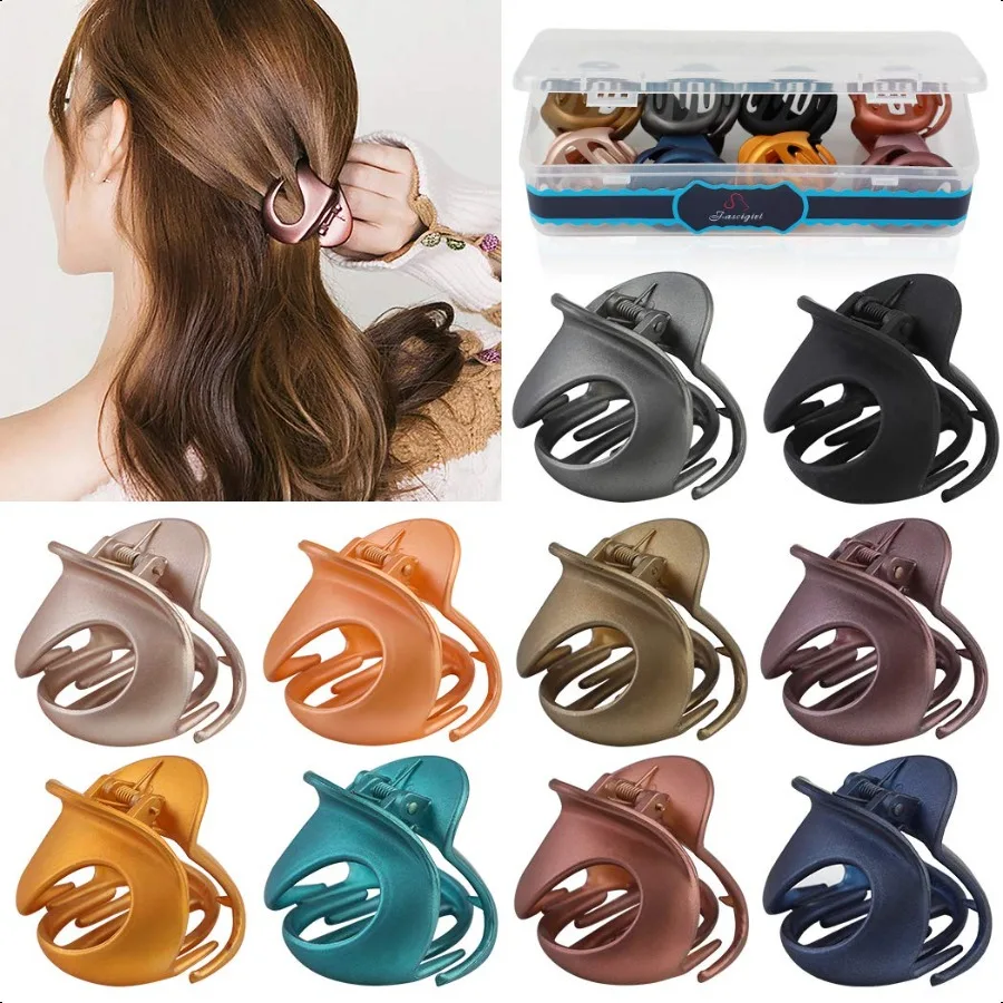Hair Claw Clips 10PCS Jaw Clips Non Slip Simple Irregular Hair Clamps Fashion Claw Clips Hair Accories For Women Girls
Hair Claw Clips 10PCS Jaw Clips Non Slip Simple Irregular Hair Clamps Fashion Claw Clips Hair Accories For Women Girls