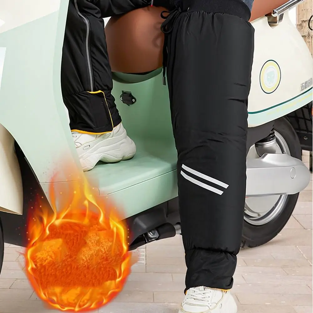 Cold-Proof Zipper Thermal Kneecap Reflective Fleece-lined Electric Vehicle Knee Pads Comfortable Windproof Warm Legs Sleeves 
Cold-Proof Zipper Thermal Kneecap Reflective Fleece-lined Electric Vehicle Knee Pads Comfortable Windproof Warm Legs Sleeves