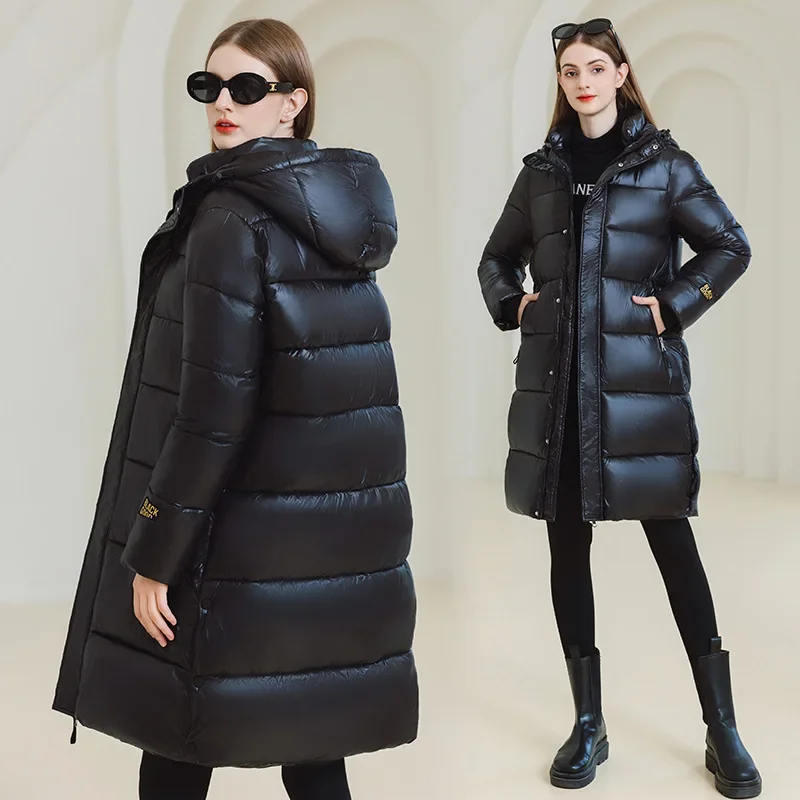 2025 New Winter Down Cotton Jackets Women's Clothing Long Parkas Hooded Warm Winter Thick Waterproof Coat Female Black Overcoats
2025 New Winter Down Cotton Jackets Women's Clothing Long Parkas Hooded Warm Winter Thick Waterproof Coat Female Black Overcoats