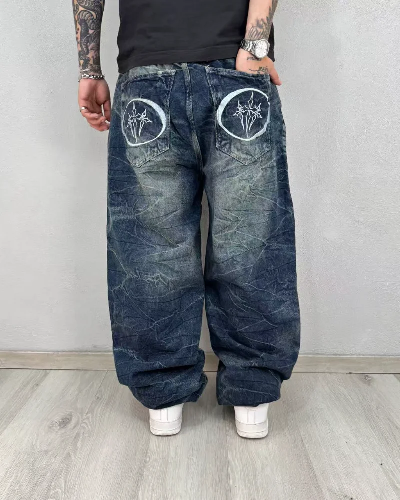 2025 new vintage wash popular men jeans American personality trend hip hop wide leg pants couples oversized casual loose jeans
2025 new vintage wash popular men jeans American personality trend hip hop wide leg pants couples oversized casual loose jeans