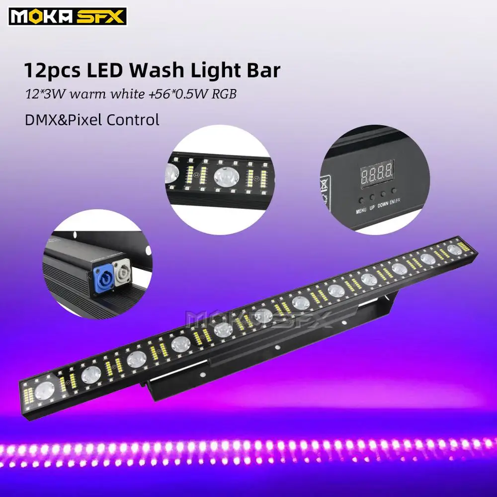 LED 100W Wash Wall Light Stage Light Bar Multi-function DMX512 Running Horse Pixel Control Par Light for DJ Disco stage show
LED 100W Wash Wall Light Stage Light Bar Multi-function DMX512 Running Horse Pixel Control Par Light for DJ Disco stage show