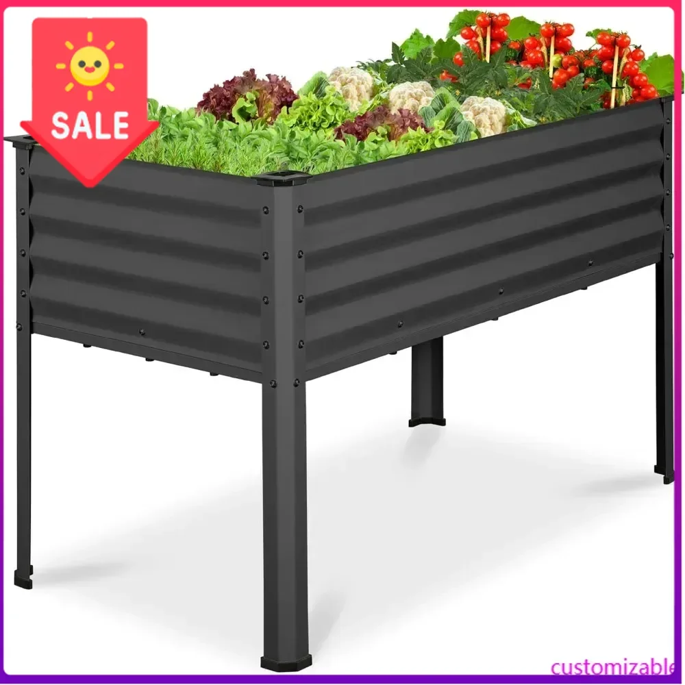 Горячие продажи! Лучший выбор: оцинкованная приподнятая грядка Best Choice Products 48x24x30 дюймов, металлический приподнятый ящик для растений, огород для заднего двора.
Горячие продажи! Лучший выбор: оцинкованная приподнятая грядка Best Choice Products 48x24x30 дюймов, металлический приподнятый ящик для растений, огород для заднего двора.