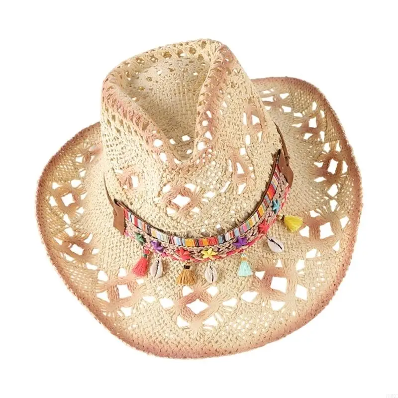 F3KC Lightweight Open Weave Cowboy Sun Hat for Beach Vacation Daily Outfits
F3KC Lightweight Open Weave Cowboy Sun Hat for Beach Vacation Daily Outfits