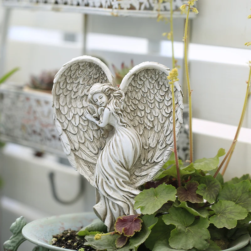 Nordic Style Retro Old Garden Courtyard Balcony Resin Angel Flower Insert Ornaments Flowerpot Bonsai Pots Decorative Accessories
Nordic Style Retro Old Garden Courtyard Balcony Resin Angel Flower Insert Ornaments Flowerpot Bonsai Pots Decorative Accessories
