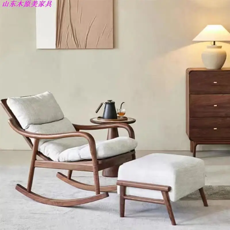 HYS black walnut rocking chair all solid wood living room single recliner household leisure lazy chair
HYS black walnut rocking chair all solid wood living room single recliner household leisure lazy chair