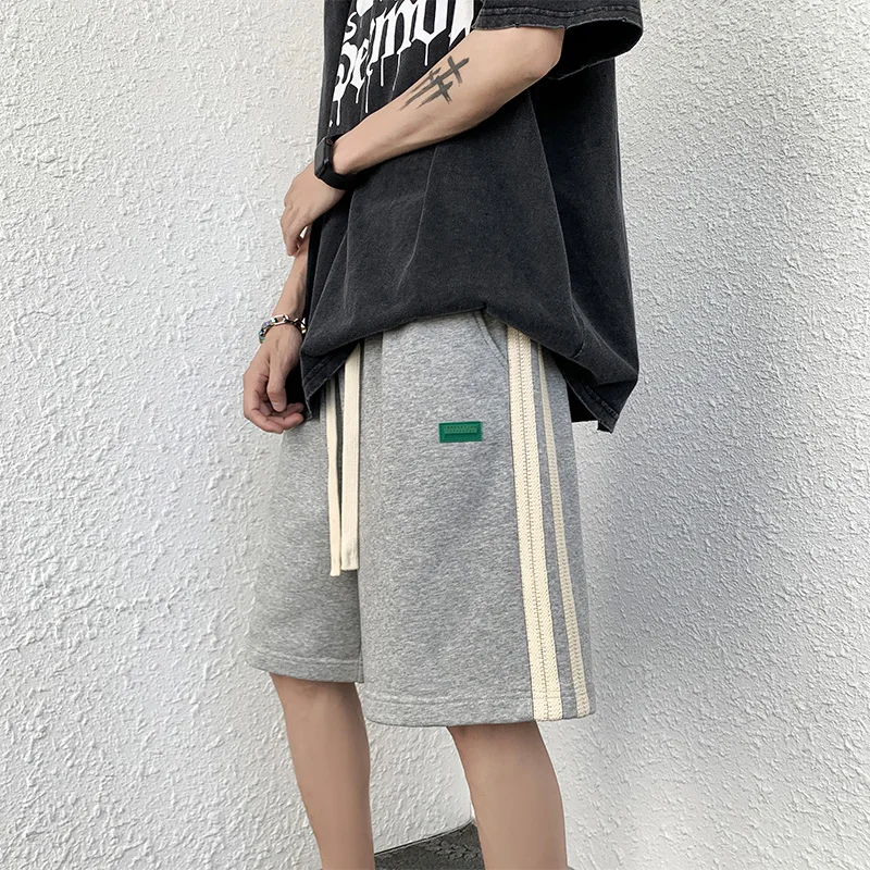 Basic Youthful Vitality Casual Shorts Men's Clothing Korean Loose Straight Summer Spliced Fashion Drawstring Elastic Knee Pants
Basic Youthful Vitality Casual Shorts Men's Clothing Korean Loose Straight Summer Spliced Fashion Drawstring Elastic Knee Pants