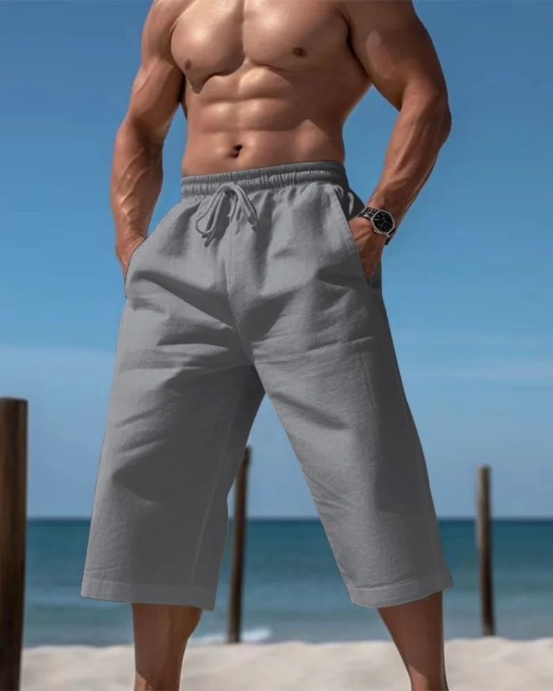 New Linen Cotton Shorts Solid Color Jogging Sweatpants Elastic Waist Shorts for Men Large Lightweight Summer Basketball Shorts
New Linen Cotton Shorts Solid Color Jogging Sweatpants Elastic Waist Shorts for Men Large Lightweight Summer Basketball Shorts