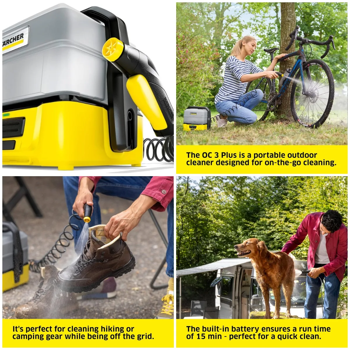 OC 3 Plus Outdoor Cleaner, 1.8 Gal Battery-Powered, Spray Gun & Hose, 72 PSI
OC 3 Plus Outdoor Cleaner, 1.8 Gal Battery-Powered, Spray Gun & Hose, 72 PSI