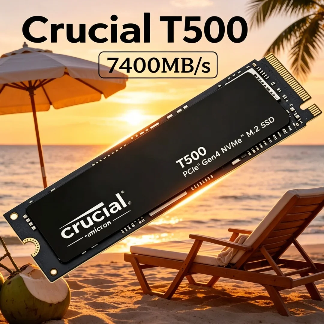 High Speed Crucial T500 1TB Gen4 NVMe M.2 SSD 7300MB/s Gaming Drive for PS5 Laptop PC OEM Original
High Speed Crucial T500 1TB Gen4 NVMe M.2 SSD 7300MB/s Gaming Drive for PS5 Laptop PC OEM Original