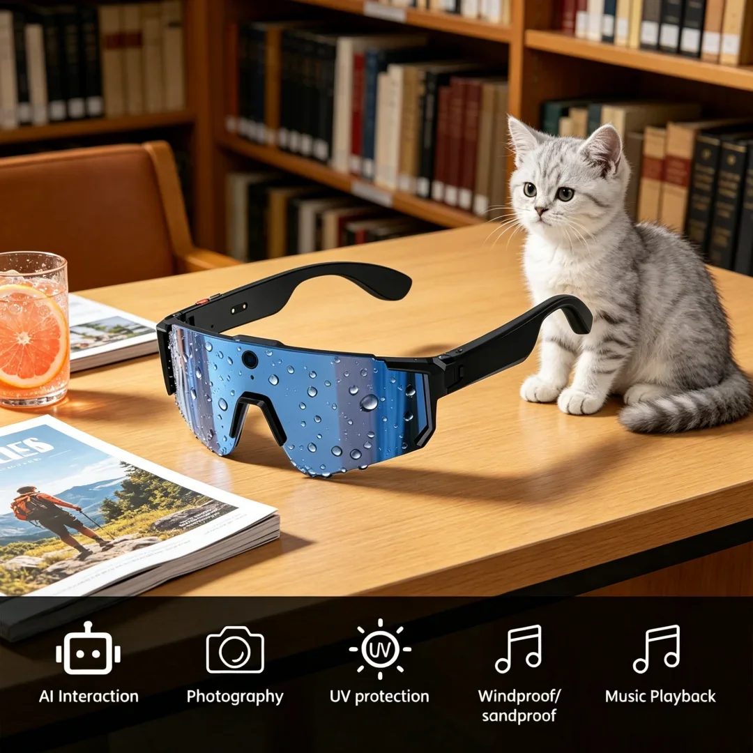 Singular AI Smart Glasses 4K Polarized Sunglasses Exquisite AI Smart HD 800W Camera Bluetooth Call Translation For Men
Singular AI Smart Glasses 4K Polarized Sunglasses Exquisite AI Smart HD 800W Camera Bluetooth Call Translation For Men