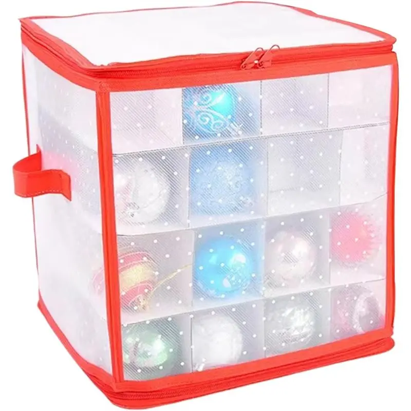 BYBS-Christmas Ornament Storage Box Waterproof With Divider For Under Bed Cabinet Home Basement Apartment Bag
BYBS-Christmas Ornament Storage Box Waterproof With Divider For Under Bed Cabinet Home Basement Apartment Bag