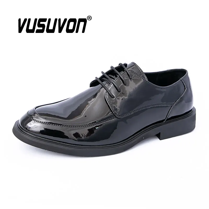 Men Derby Shoes Patent Leather Loafers 2025 Fashion Casual Dress Flats Lace-Up Classic Black Footwear Big Size 38-46
Men Derby Shoes Patent Leather Loafers 2025 Fashion Casual Dress Flats Lace-Up Classic Black Footwear Big Size 38-46