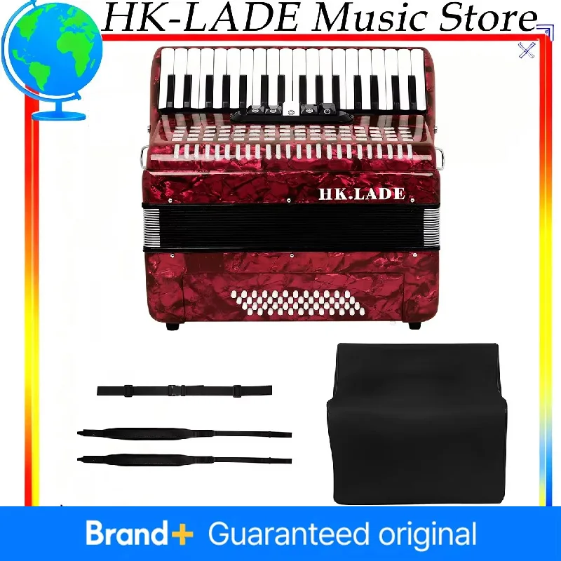 HK·LADE Professional Bayan Accordion 34 Key 48 Bass 5 Keyboard Voice for Performance And Practice Musical Instrument AH-90
HK·LADE Professional Bayan Accordion 34 Key 48 Bass 5 Keyboard Voice for Performance And Practice Musical Instrument AH-90