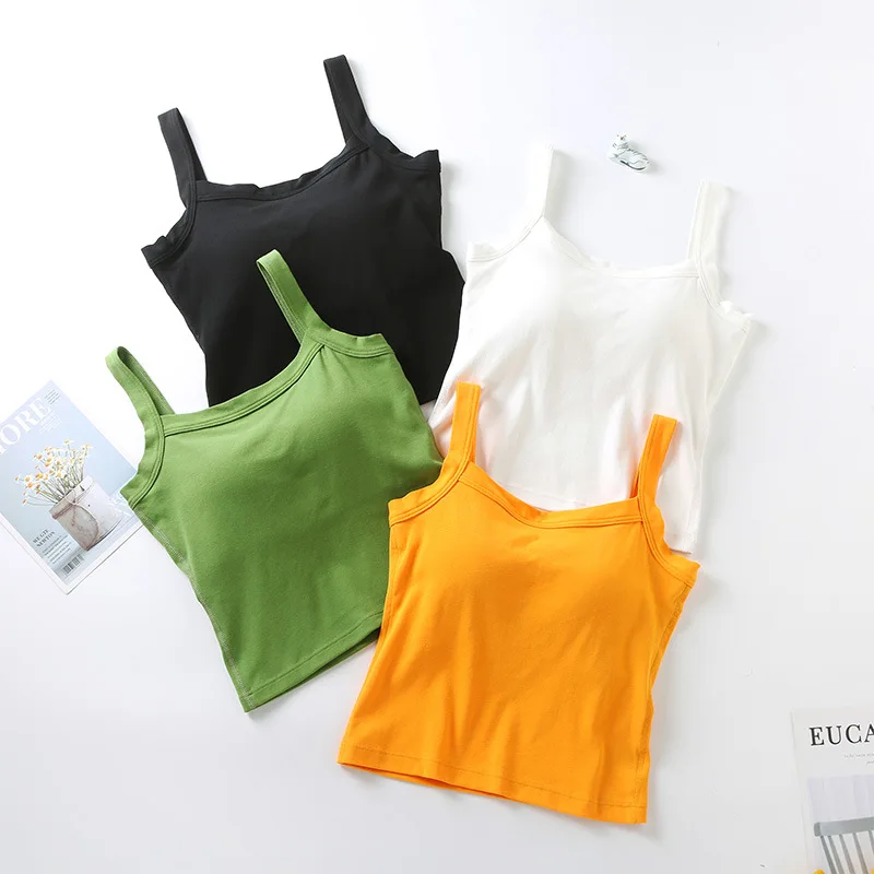 Cotton Square Collar Top Women Chest Pad One Piece Pajamas Fashion Bottoming Shirt Slim Sexy Crop Top Woman Clothes Outside Wear
Cotton Square Collar Top Women Chest Pad One Piece Pajamas Fashion Bottoming Shirt Slim Sexy Crop Top Woman Clothes Outside Wear