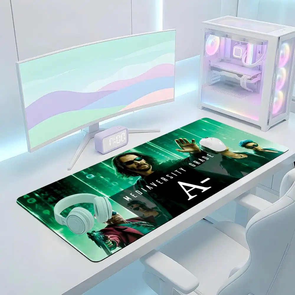 Коврик для мыши Matrix, большой игровой коврик с защитой от скольжения, утолщенный, для компьютерной клавиатуры и стола
Коврик для мыши Matrix, большой игровой коврик с защитой от скольжения, утолщенный, для компьютерной клавиатуры и стола