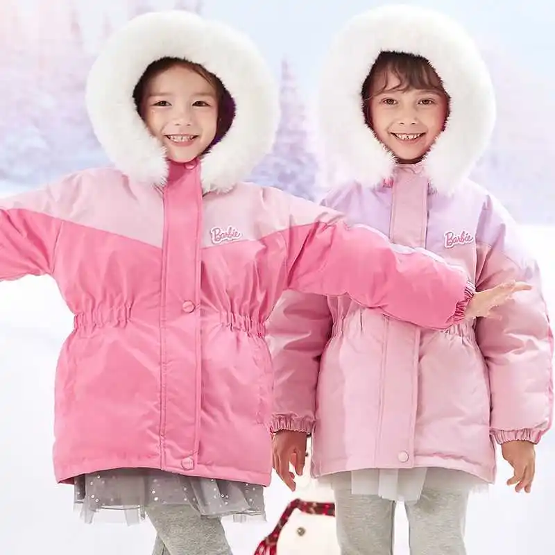 Anime Barbie Children's Down Jacket Cartoon Cute Women Winter Warm Cotton Clothes Kawaii Outdoor Sports Windproof Thickened Coat
Anime Barbie Children's Down Jacket Cartoon Cute Women Winter Warm Cotton Clothes Kawaii Outdoor Sports Windproof Thickened Coat